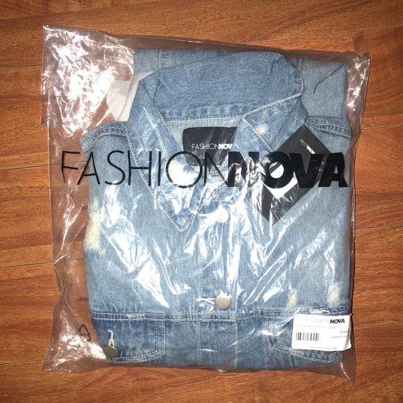 FASHION NOVA Denim Mini Dress - Medium Blue Wash - Picture 7 of 7